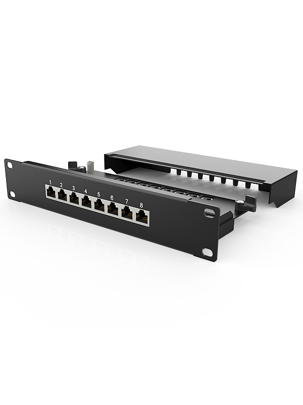 1U8口-防塵網絡配線架