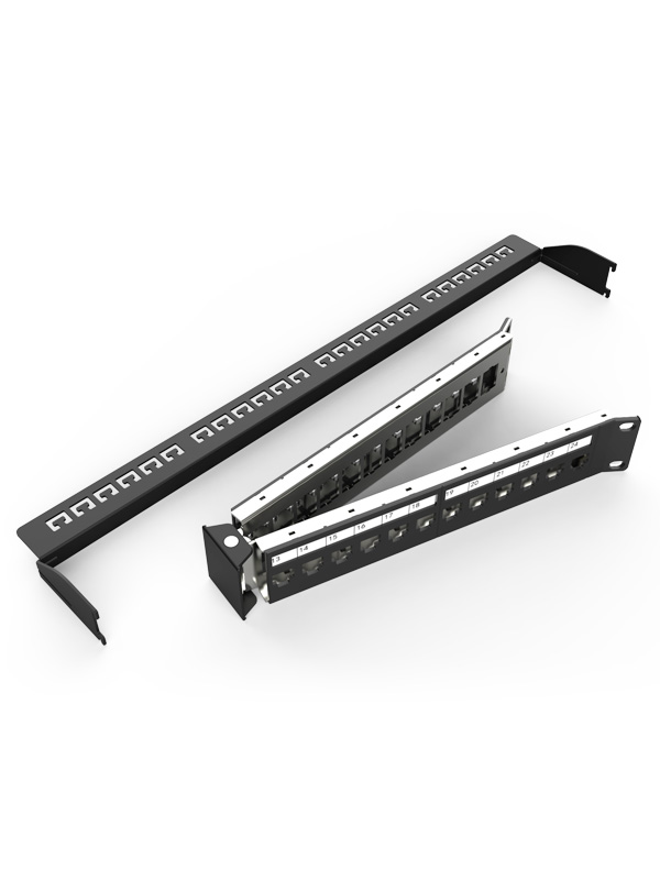 1U24口-屏蔽折彎空配架