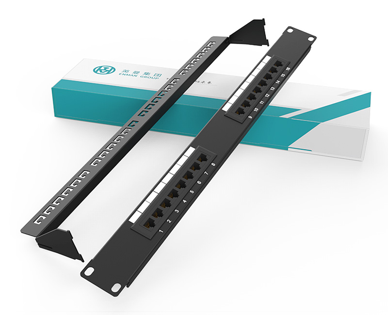 英曼1U16口-防塵網(wǎng)絡(luò)配線架  Patch Panel
