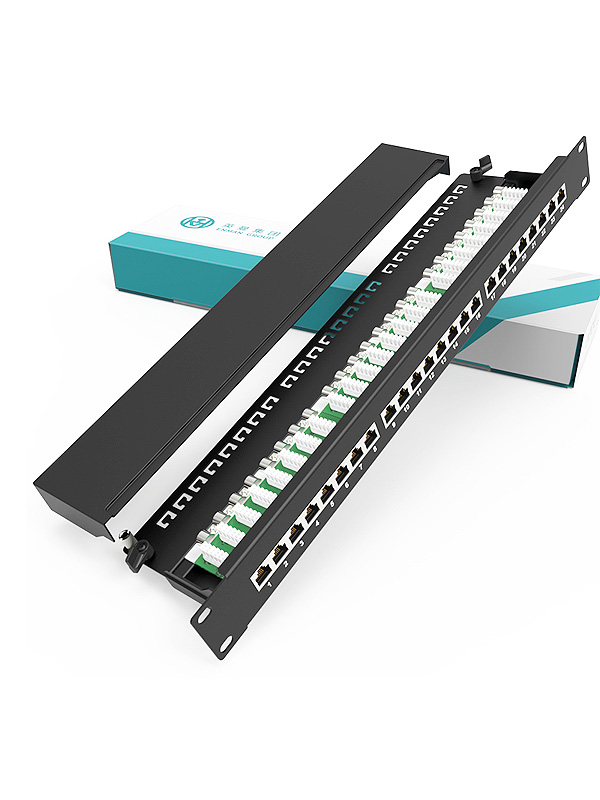 1U 24 Ports Network Patch Panel