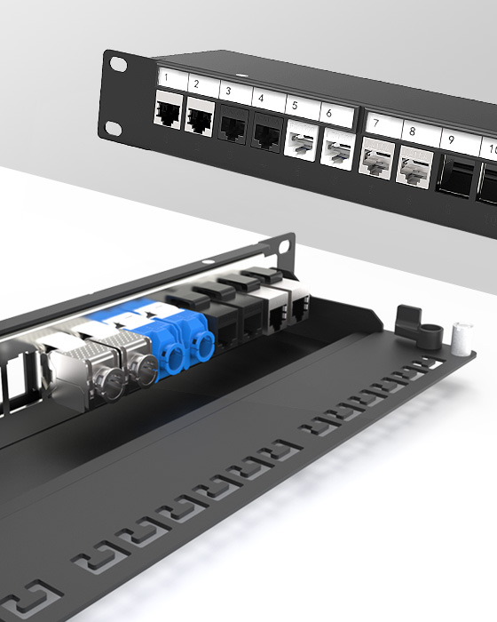 1U24口-網絡空配架
