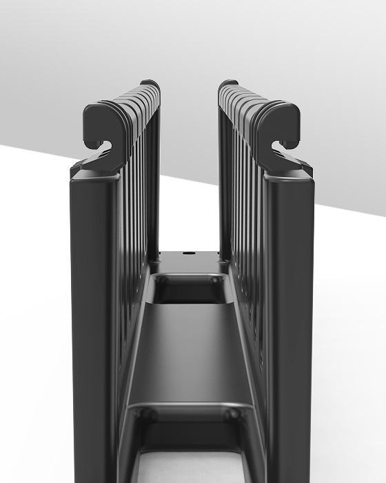 1U24口-塑料理線架