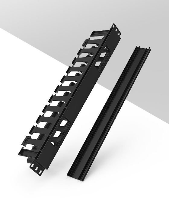 1U24口-塑料理線架