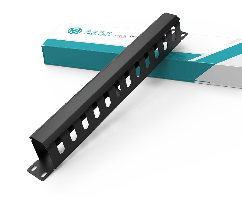 英曼19寸-1U24口金屬理線架，標(biāo)準(zhǔn)網(wǎng)絡(luò)工程金屬理線架，綜合布線機(jī)柜配件，電話網(wǎng)絡(luò)服務(wù)器配線架