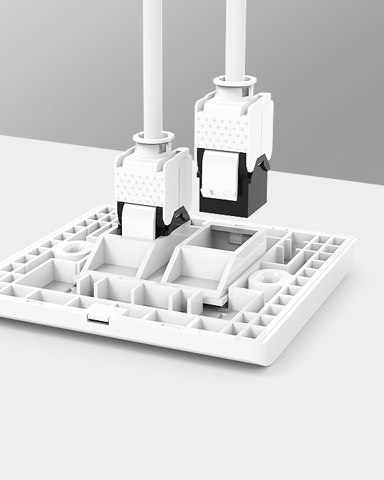 Network RJ45 Faceplate