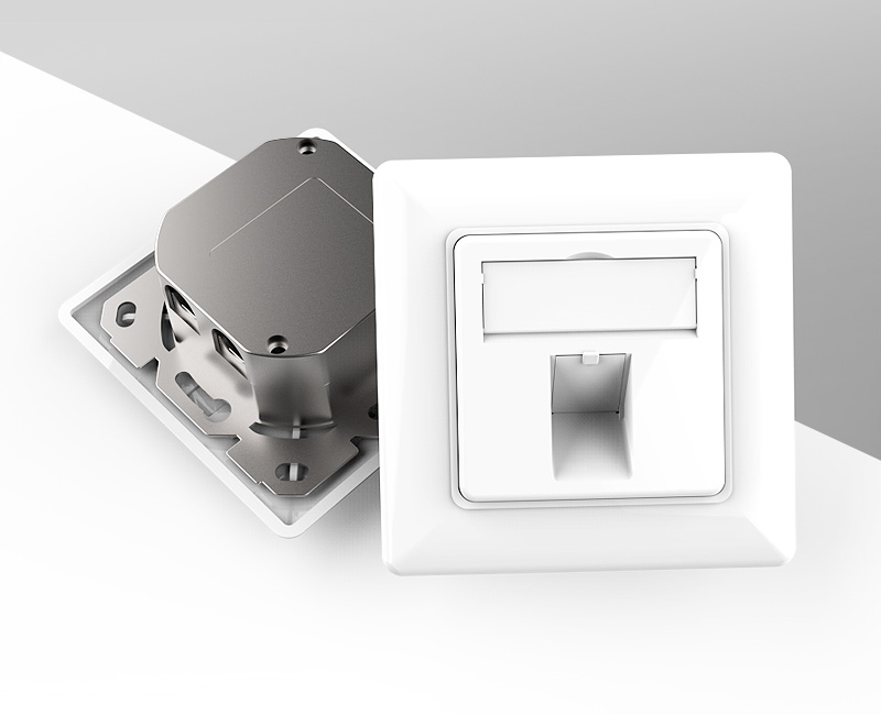 英曼80型-模塊一體式面板，電腦插座，網絡面板-單口/雙口 Network Face Plate