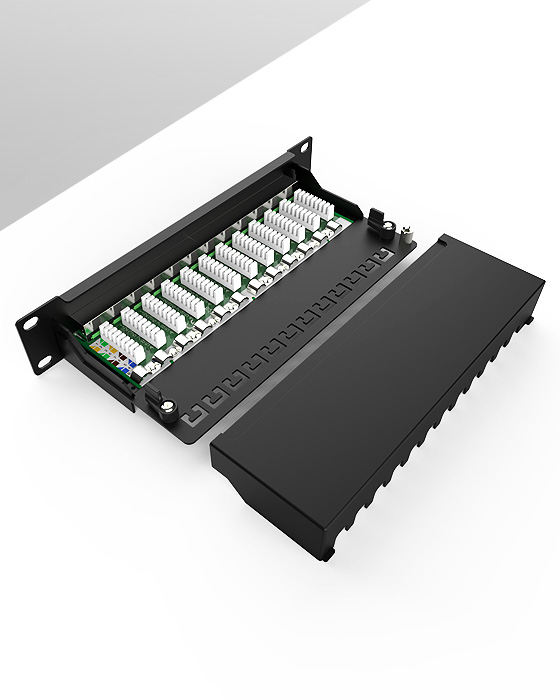 1U12口-防塵網絡配線架