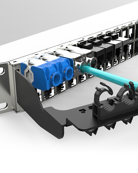 1U48口-屏蔽折彎空配架