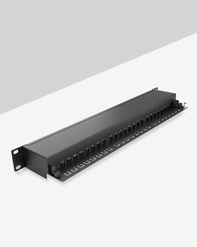 1U24口-屏蔽防塵網(wǎng)絡配線架