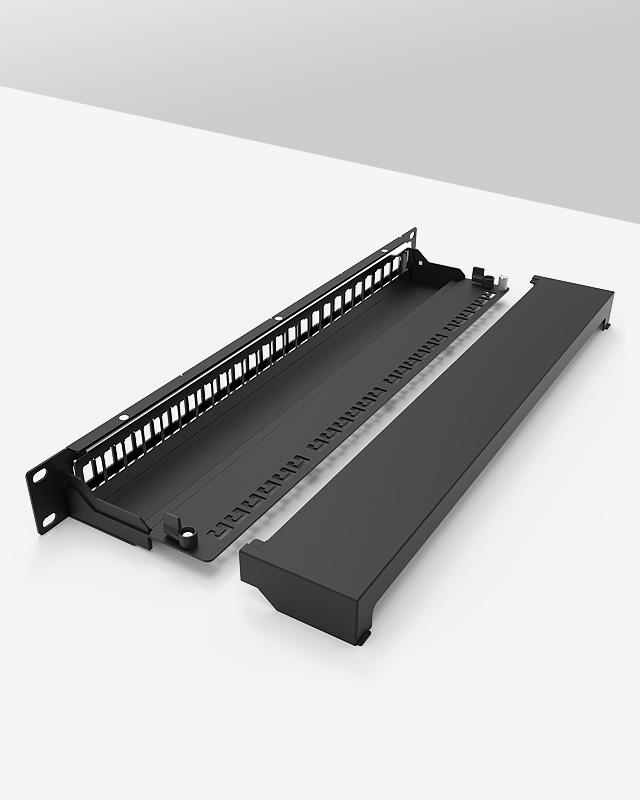 1U24口-屏蔽網絡空配架