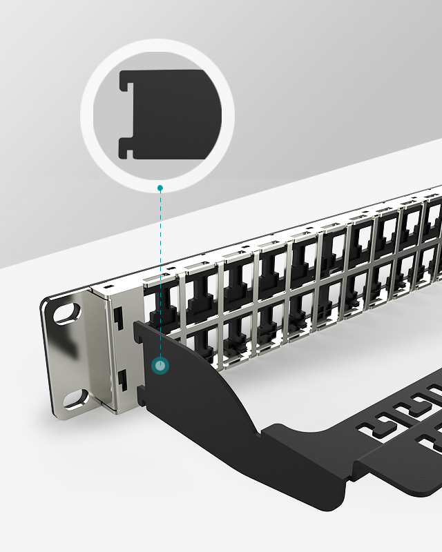 1U48口-直通網絡空配架