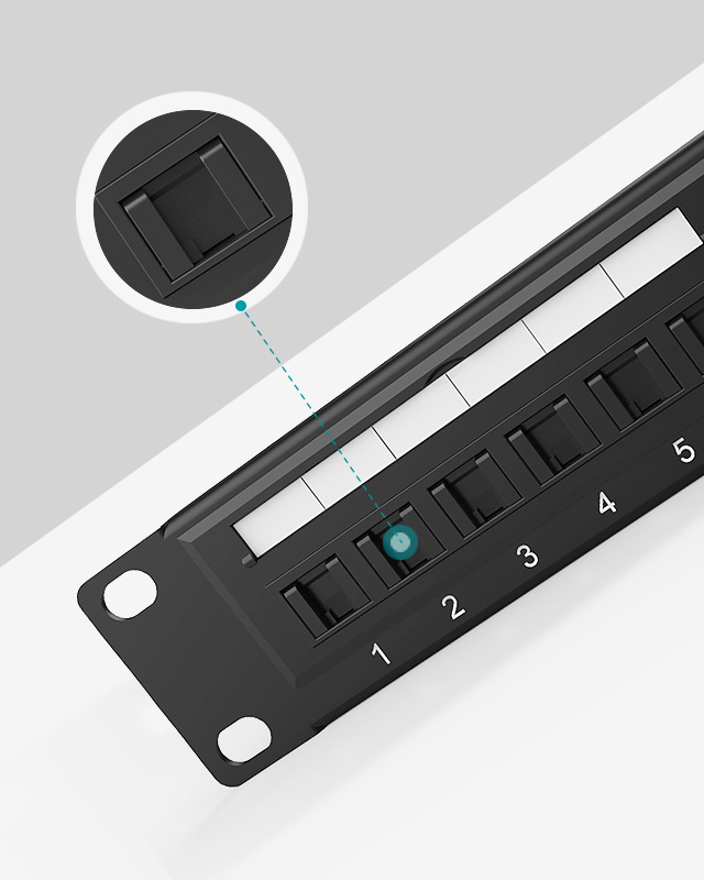 1U24口-防塵網絡配線架