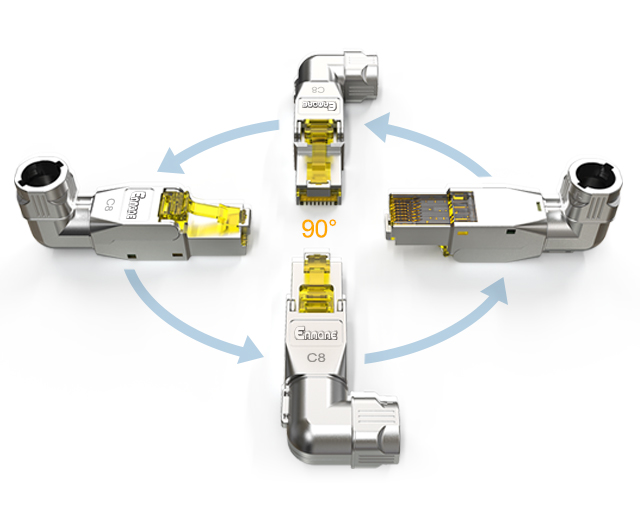 八類鋅合金免打水晶頭